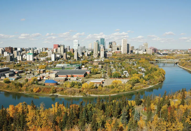 North Saskatchewan River Edmonton Canada Alberta